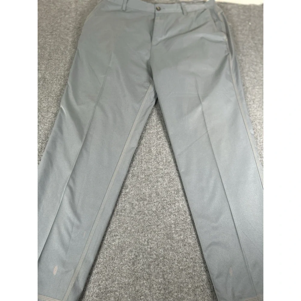 Adidas Golf Pants Mens 38 x 32 Gray Three Stripe‎ Lightweight